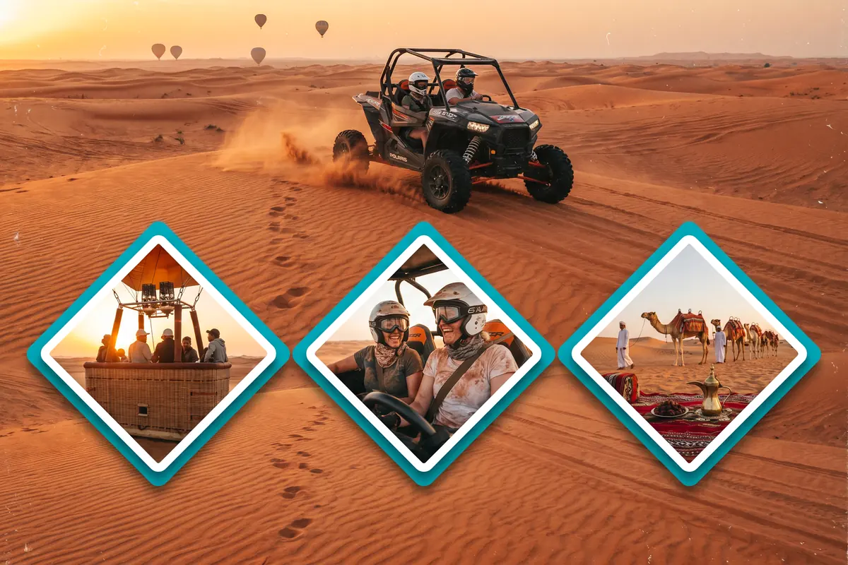 Buggy + Balloon Combo Dubai combo package with Dubai desert activities - Desert Buggy Rental Dubai