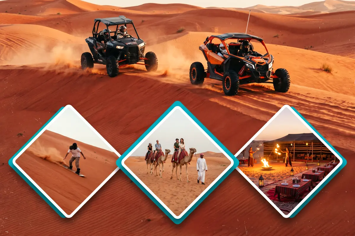 Buggy + Camel Combo Dubai combo package with Dubai desert activities - Desert Buggy Rental Dubai