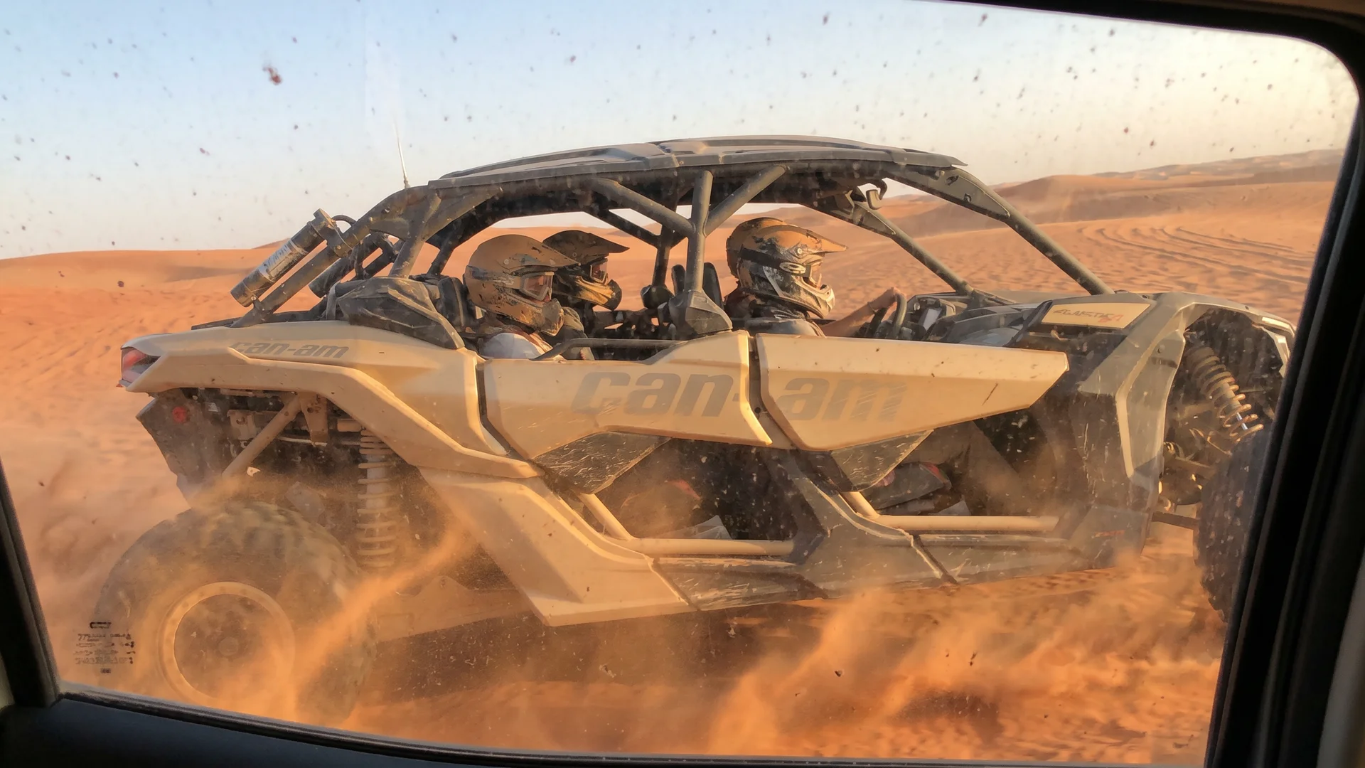 Can-Am Maverick X3 2-Seater Dubai Can-Am dune buggy ride in Lahbab red dunes Dubai - Desert Buggy Rental Dubai