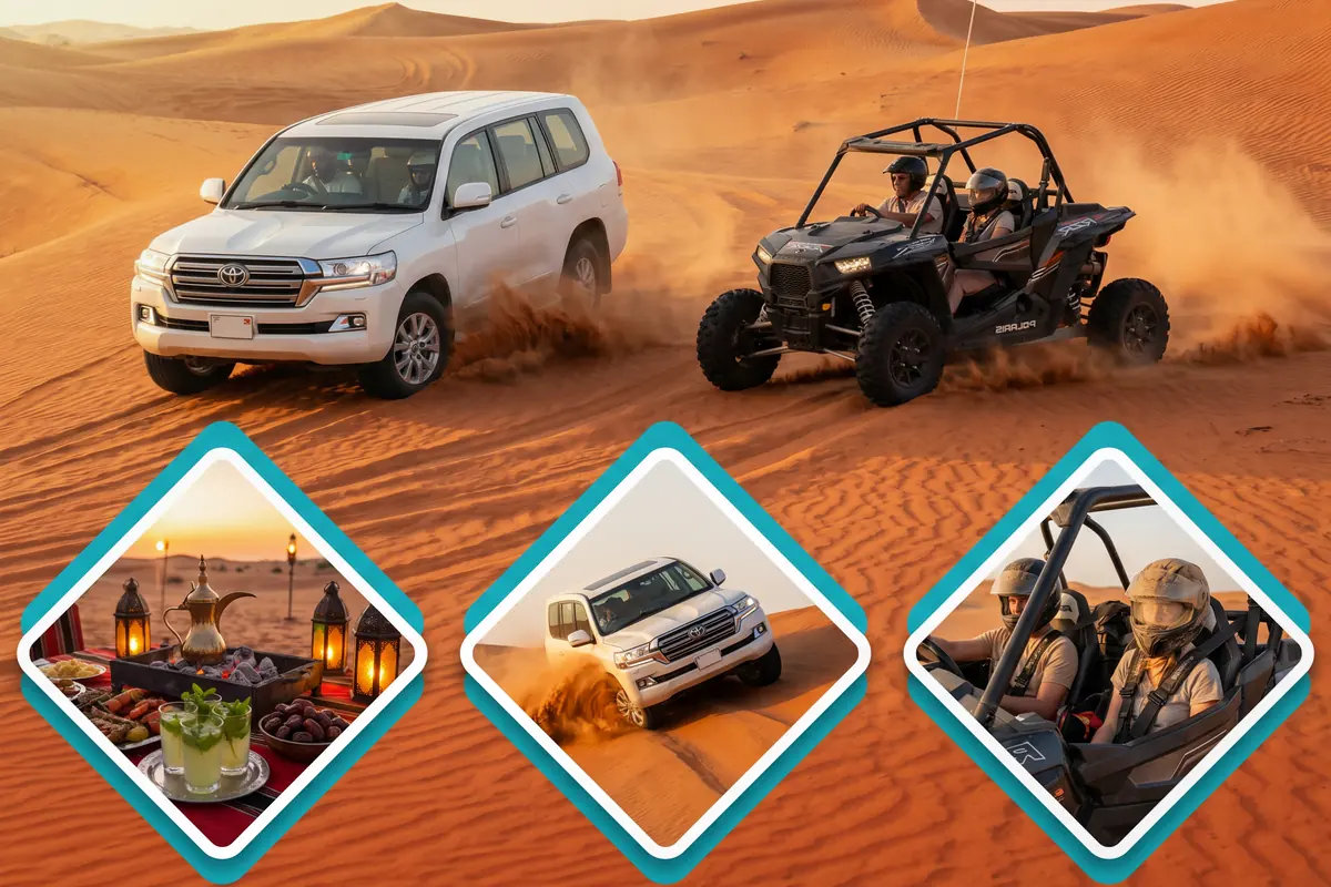 Desert Safari with Dune Buggy desert safari scene in Lahbab red dunes Dubai - Desert Buggy Rental Dubai