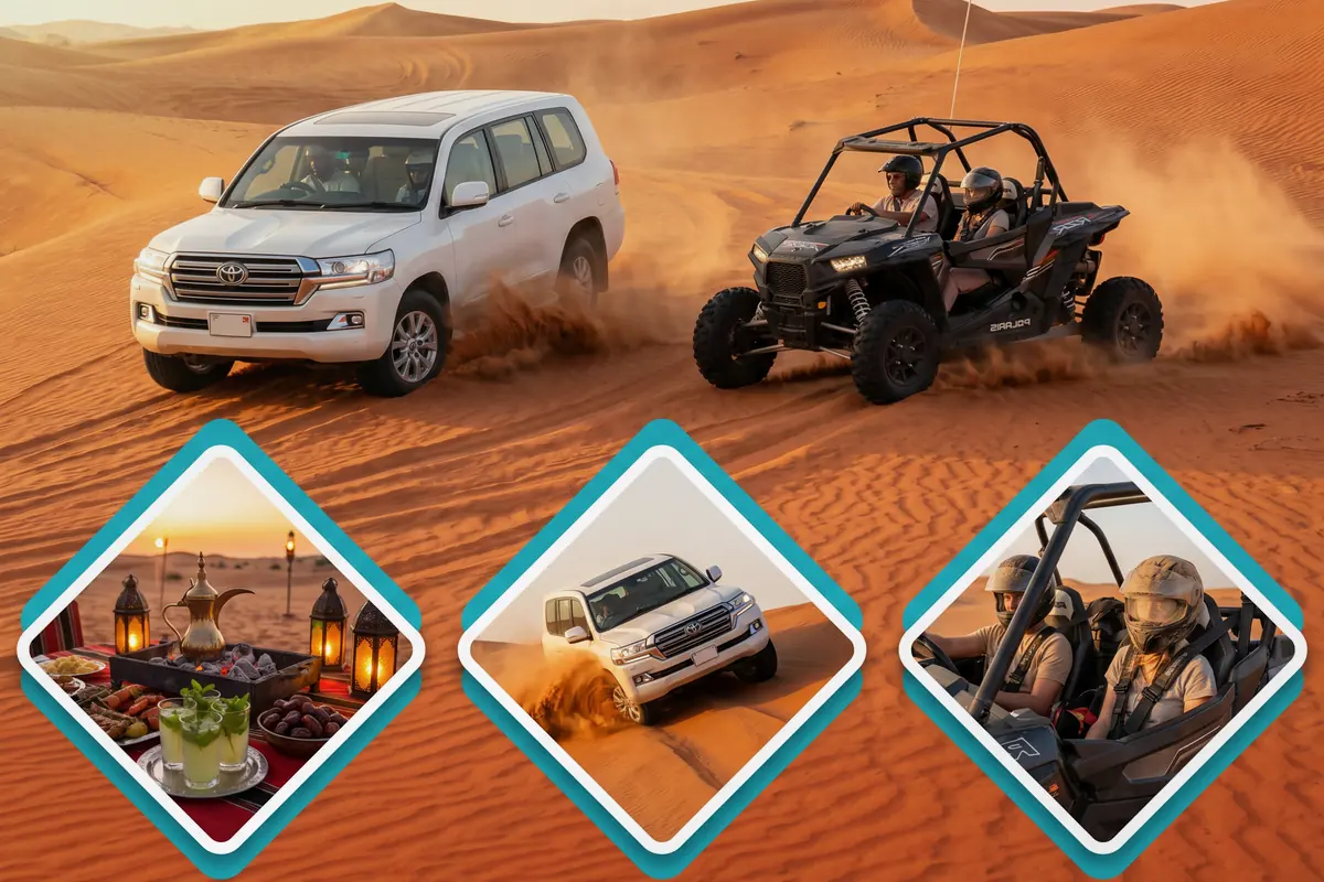 Desert Safari with Dune Buggy desert safari scene in Lahbab red dunes Dubai - Desert Buggy Rental Dubai