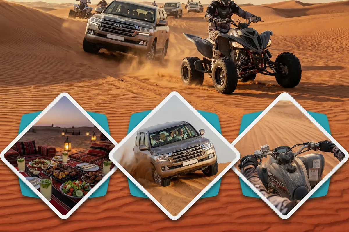 Evening Safari with Quad Bike + BBQ combo package with Dubai desert activities - Desert Buggy Rental Dubai