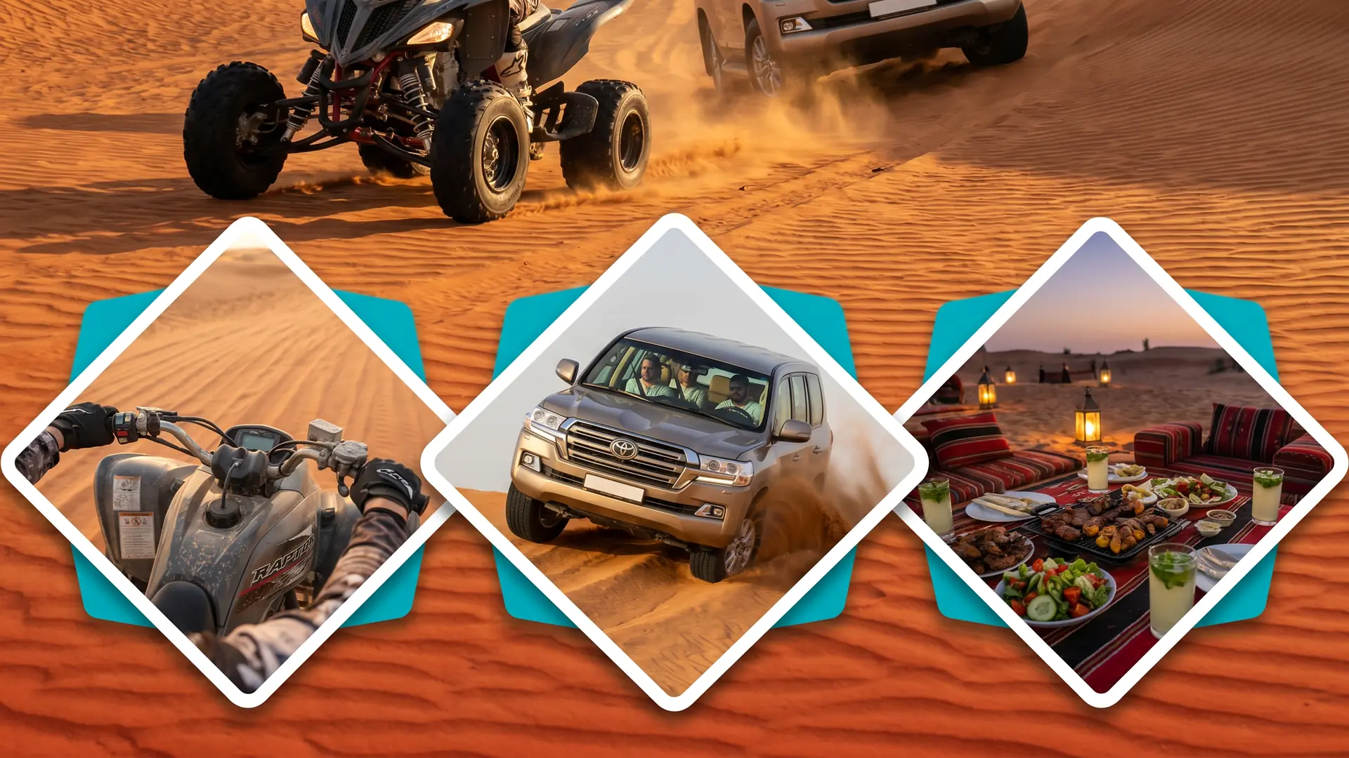 Quad + Desert Safari in Lahbab red dunes Dubai - Desert Buggy Rental Dubai
