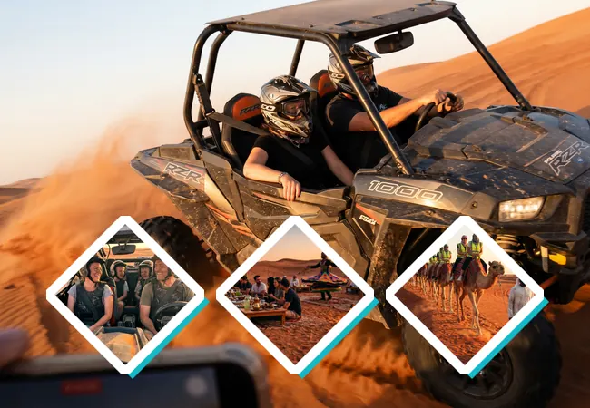 Hub combo quad et safari à Dubai avec activités dans le désert de Dubai - Location de buggys du désert à Dubaï