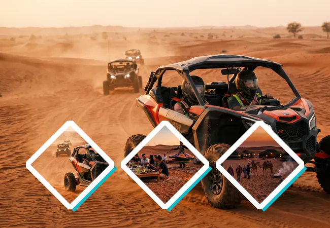 Hub combo quad et safari à Dubai avec activités dans le désert de Dubai - Location de buggys du désert à Dubaï