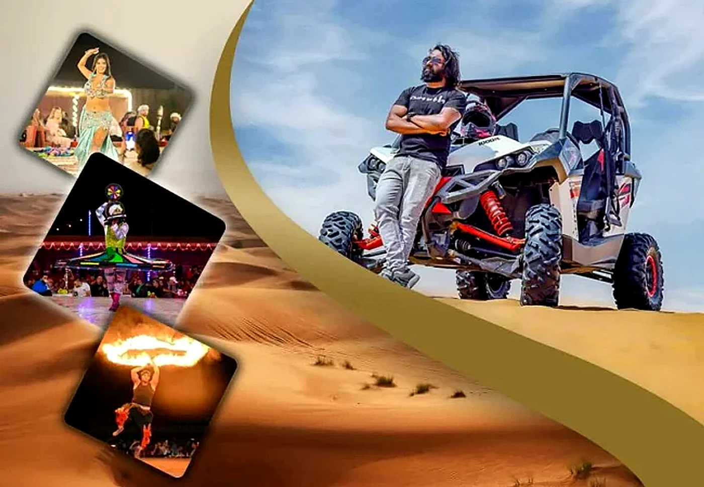 2 Seater dune buggy with Bedouin halal BBQ dinner camp in Dubai desert - Desert Buggy Rental Dubai