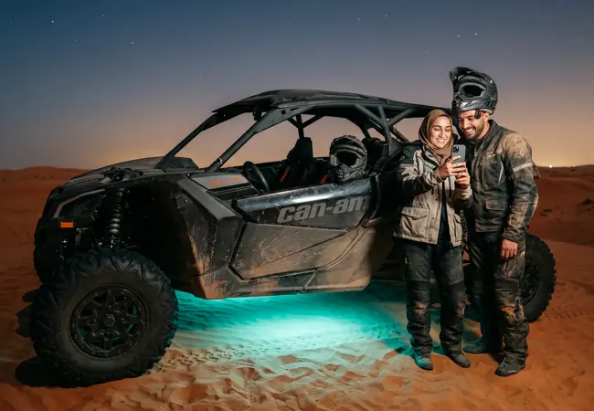 Polaris RZR 1000 Turbo 4-Seater Dubai combo package with Dubai desert activities - Desert Buggy Rental Dubai