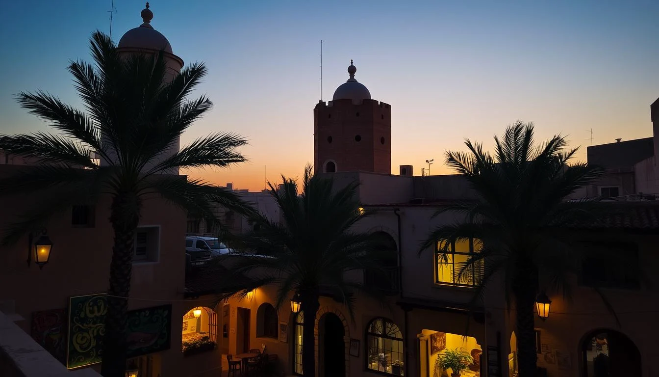 Tourists exploring the narrow alleys and traditional buildings of Al Fahidi Historical Neighborhood in Dubai, discovering hidden cultural gems