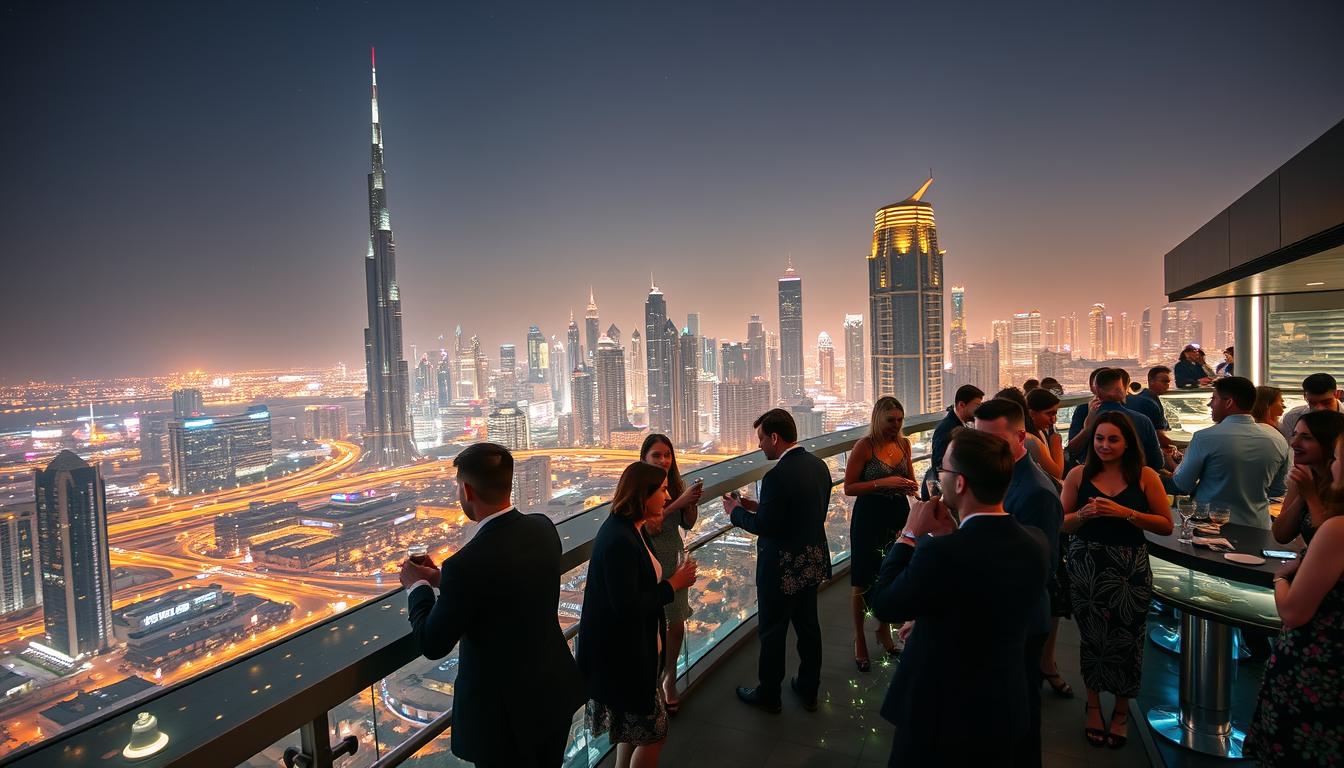 Rooftop bars Dubai, night views Dubai, nightlife in Dubai