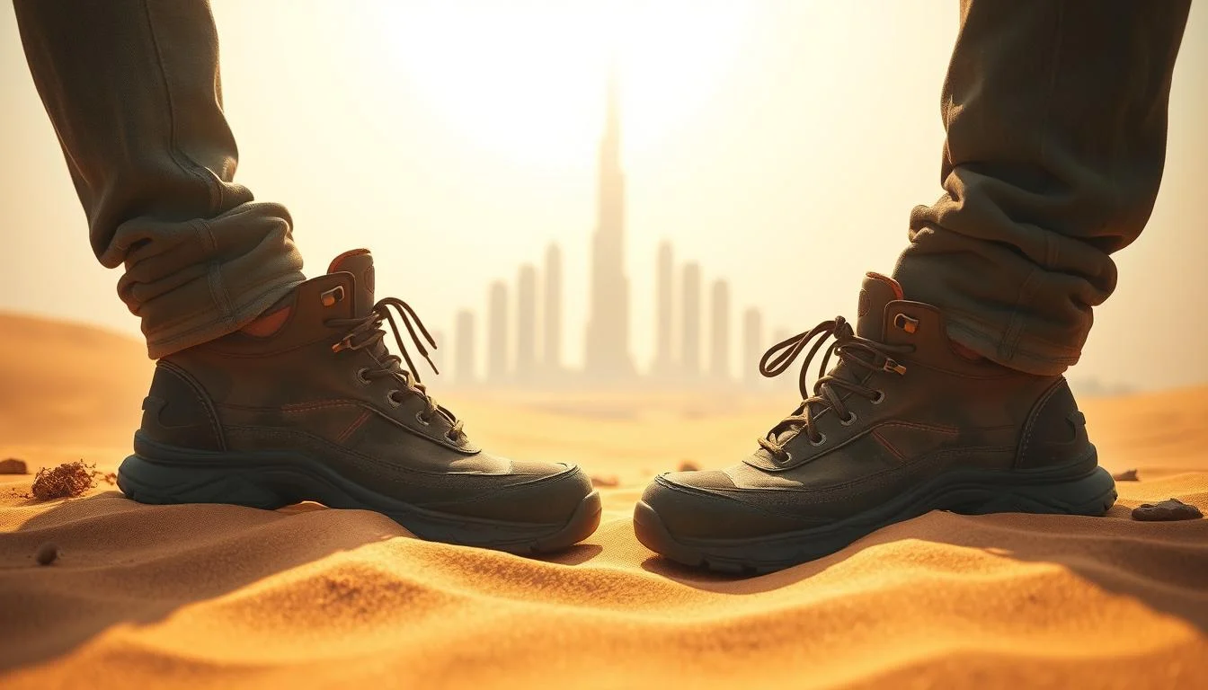 What shoes to wear in Dubai desert?