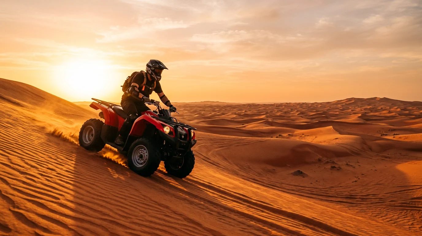 My Wild Ride on a Dubai Red Dunes ATV in Lahbab Desert