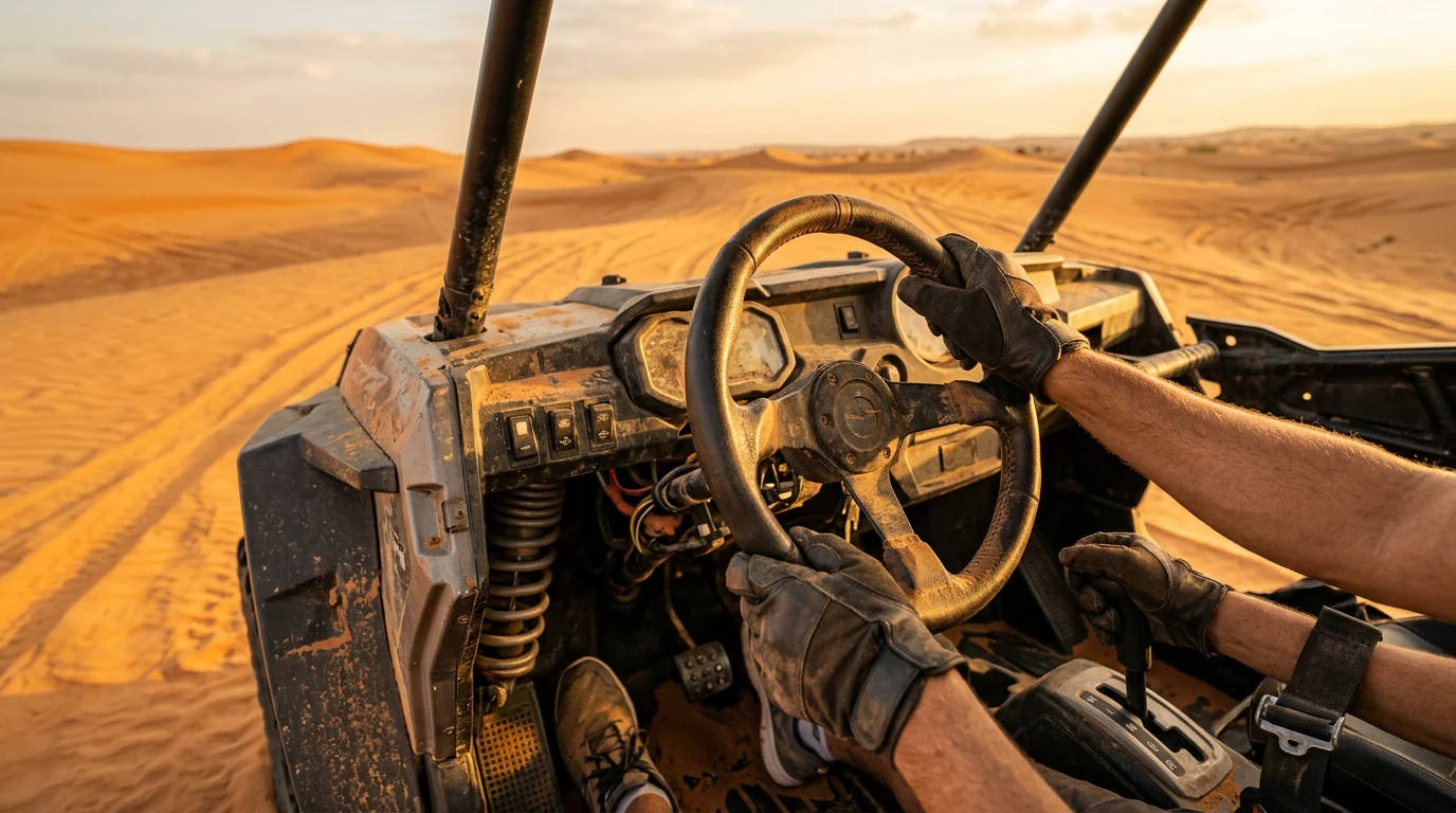 Lahbab Red Dunes at Desert Buggy Rental Dubai