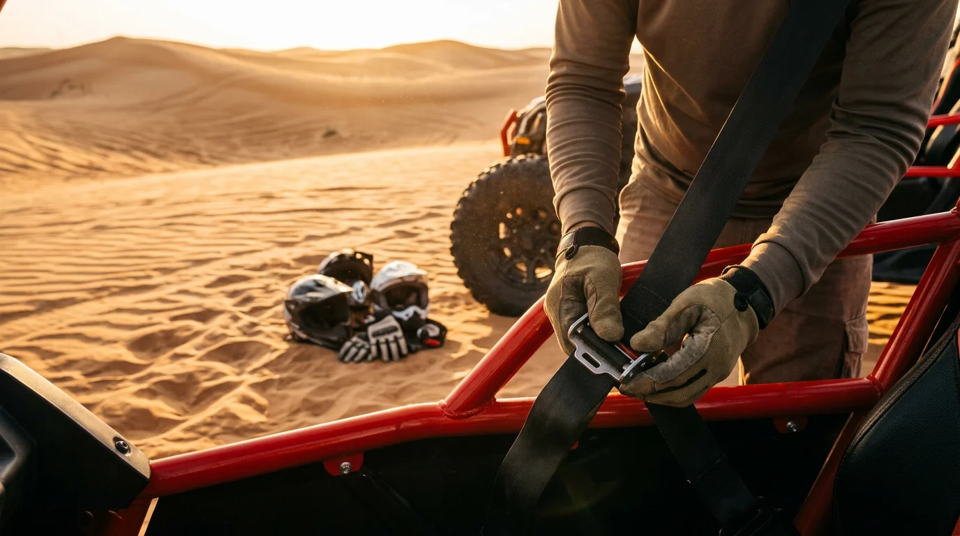 Lahbab Red Dunes at Desert Buggy Rental Dubai
