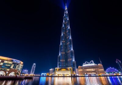 Burj Khalifa at night