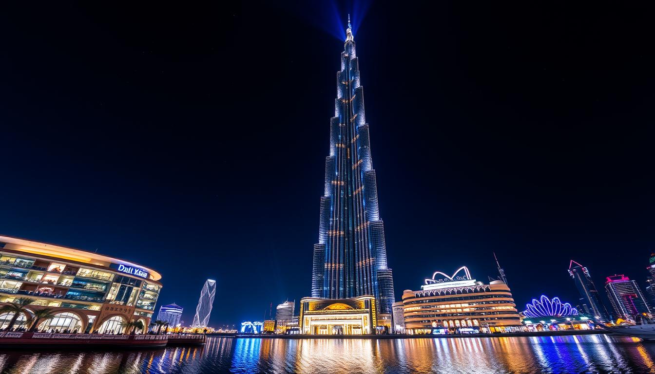 Burj Khalifa at night