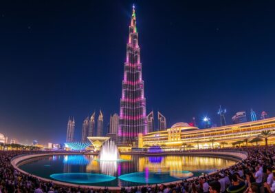 Burj Khalifa light show