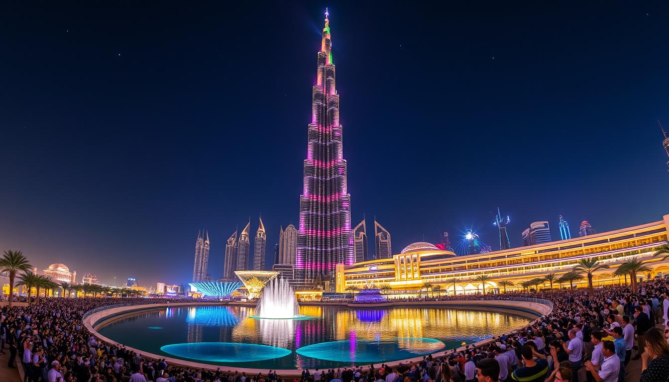 Burj Khalifa light show