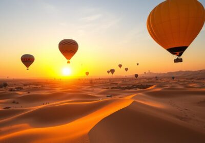 Dubai hot air balloon ride