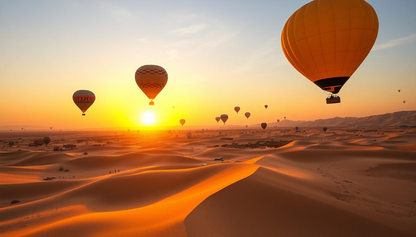 Dubai hot air balloon ride