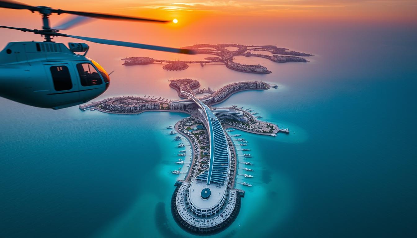 Palm Jumeirah helicopter ride