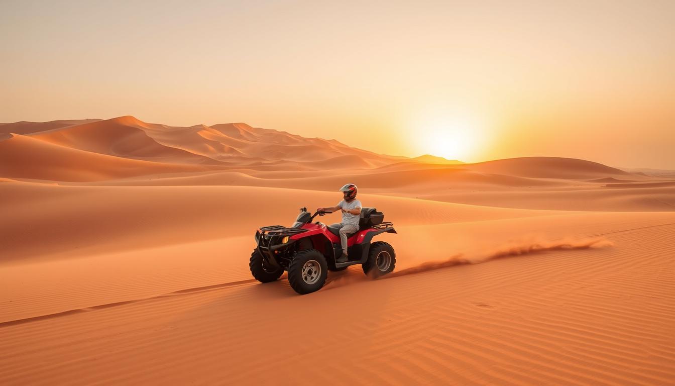 Quad biking in Dubai desert