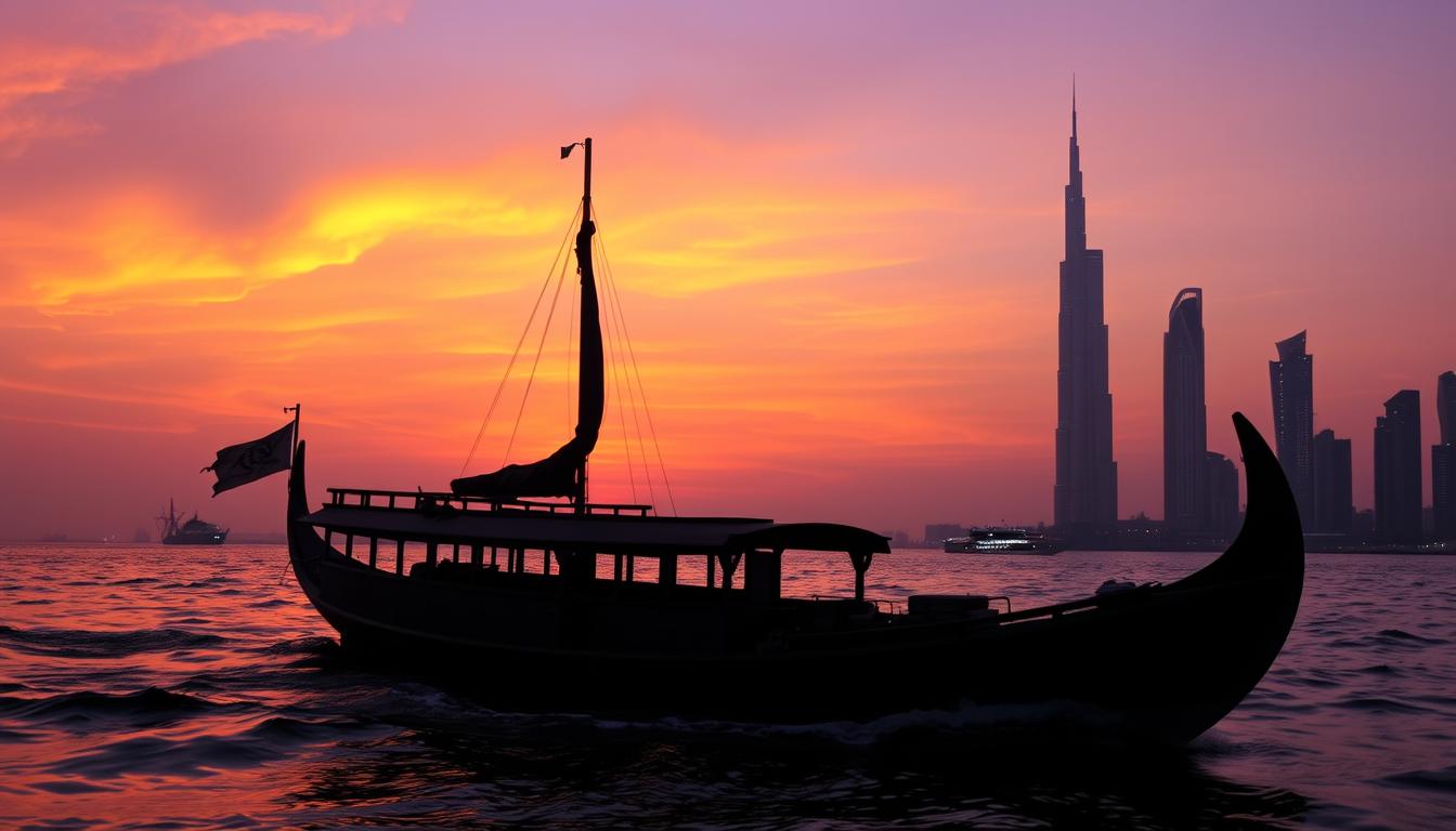 Sunset dhow cruise Dubai