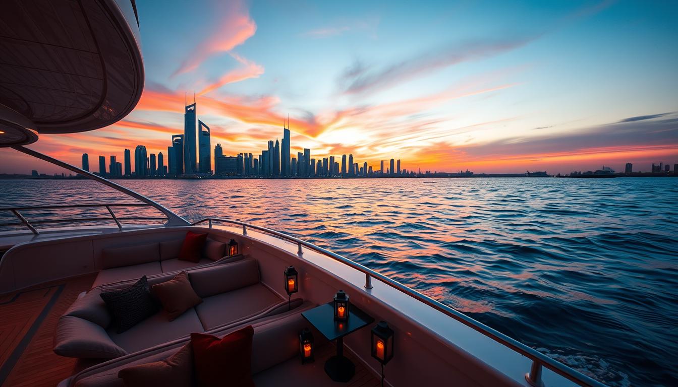 Sunset yacht cruises Dubai