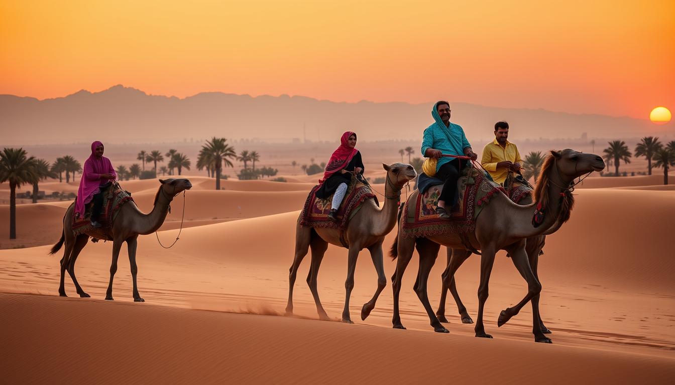 Cultural camel riding Dubai