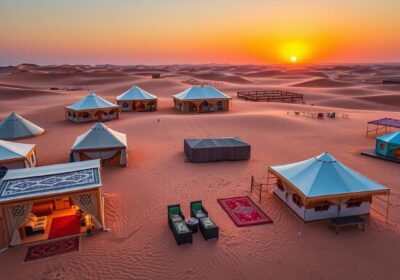 Dubai desert safari camp types