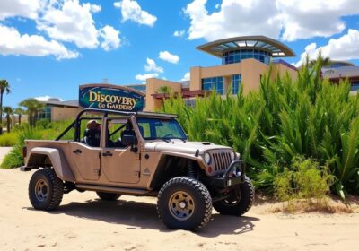 Dune buggy pickup near Discovery Gardens Dubai