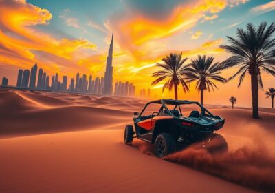 Dune buggy pickup near Downtown Dubai