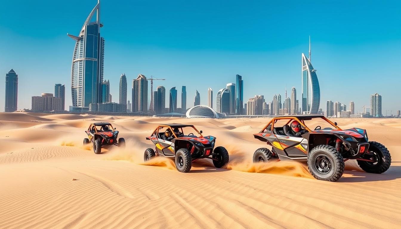 Dune buggy pickup near Dubai Healthcare City