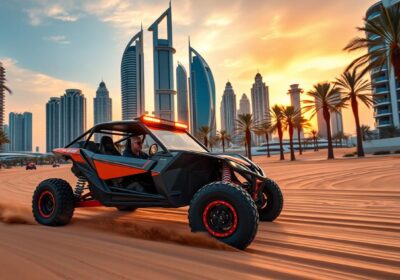 Dune buggy pickup near Dubai Marina