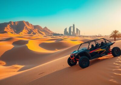 Dune buggy pickup near Dubai Sports City