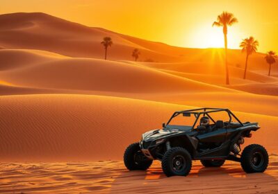 Dune buggy pickup near Emirates Hills Dubai