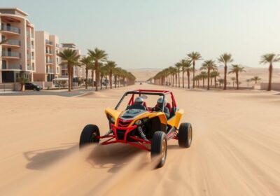 Dune buggy pickup near Jumeirah Village Circle Dubai