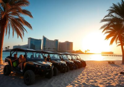 Dune buggy pickup near Palm Jumeirah Dubai