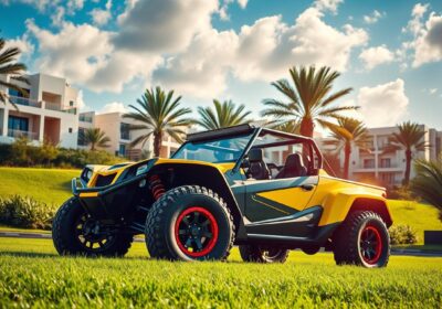 Dune buggy pickup near The Greens Dubai