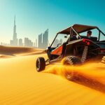 Dune buggy pickup near The Meadows Dubai