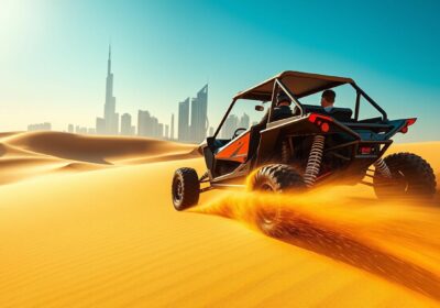 Dune buggy pickup near The Meadows Dubai