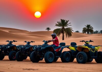 Quad Biking Tour Pickup Near Emirates Hills Dubai