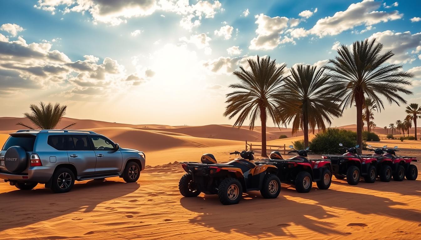 Quad Biking Tour Pickup Near The Greens Dubai