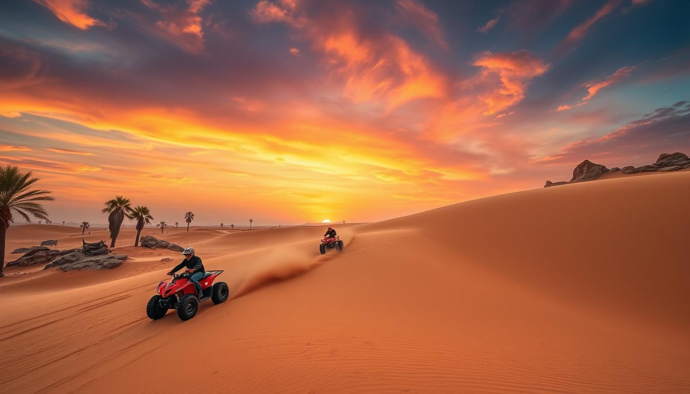 Quad biking Dubai Hatta road