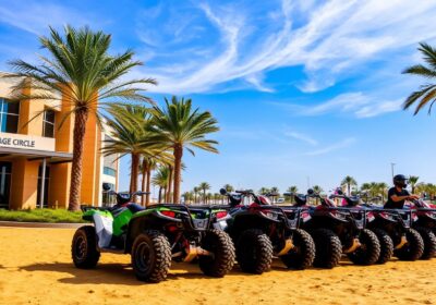 quad biking tour pickup near Jumeirah Village Circle Dubai