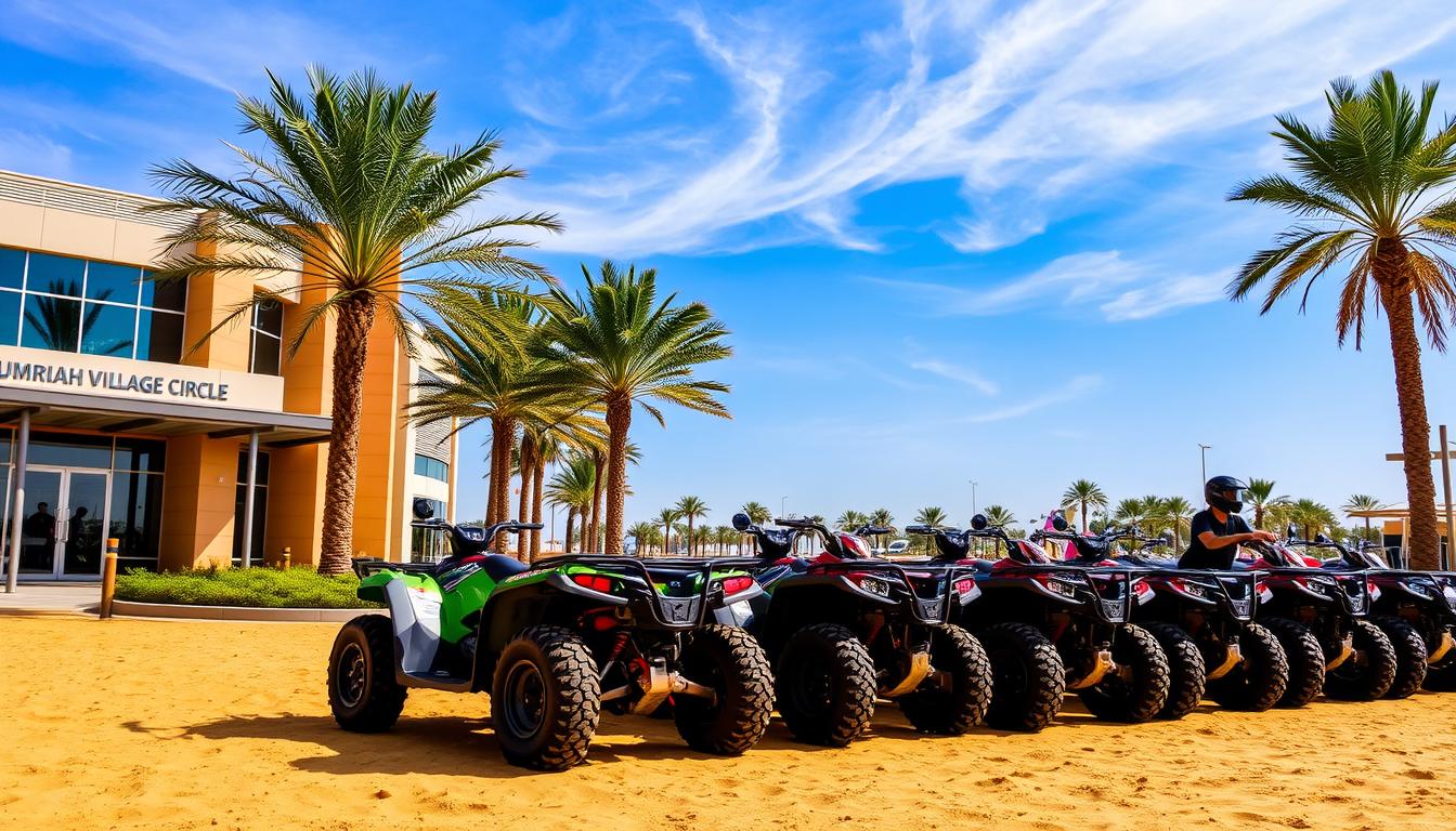 quad biking tour pickup near Jumeirah Village Circle Dubai