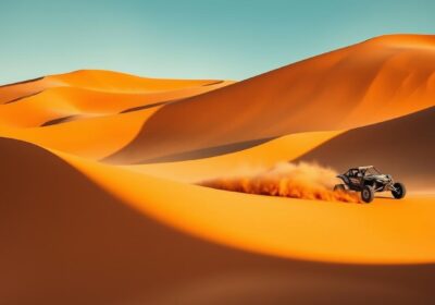 buggy driving sand dunes dubai