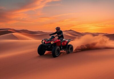 quad biking dubai desert