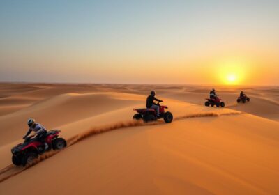 sand dune quad biking dubai