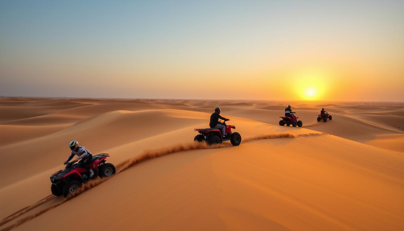 sand dune quad biking dubai