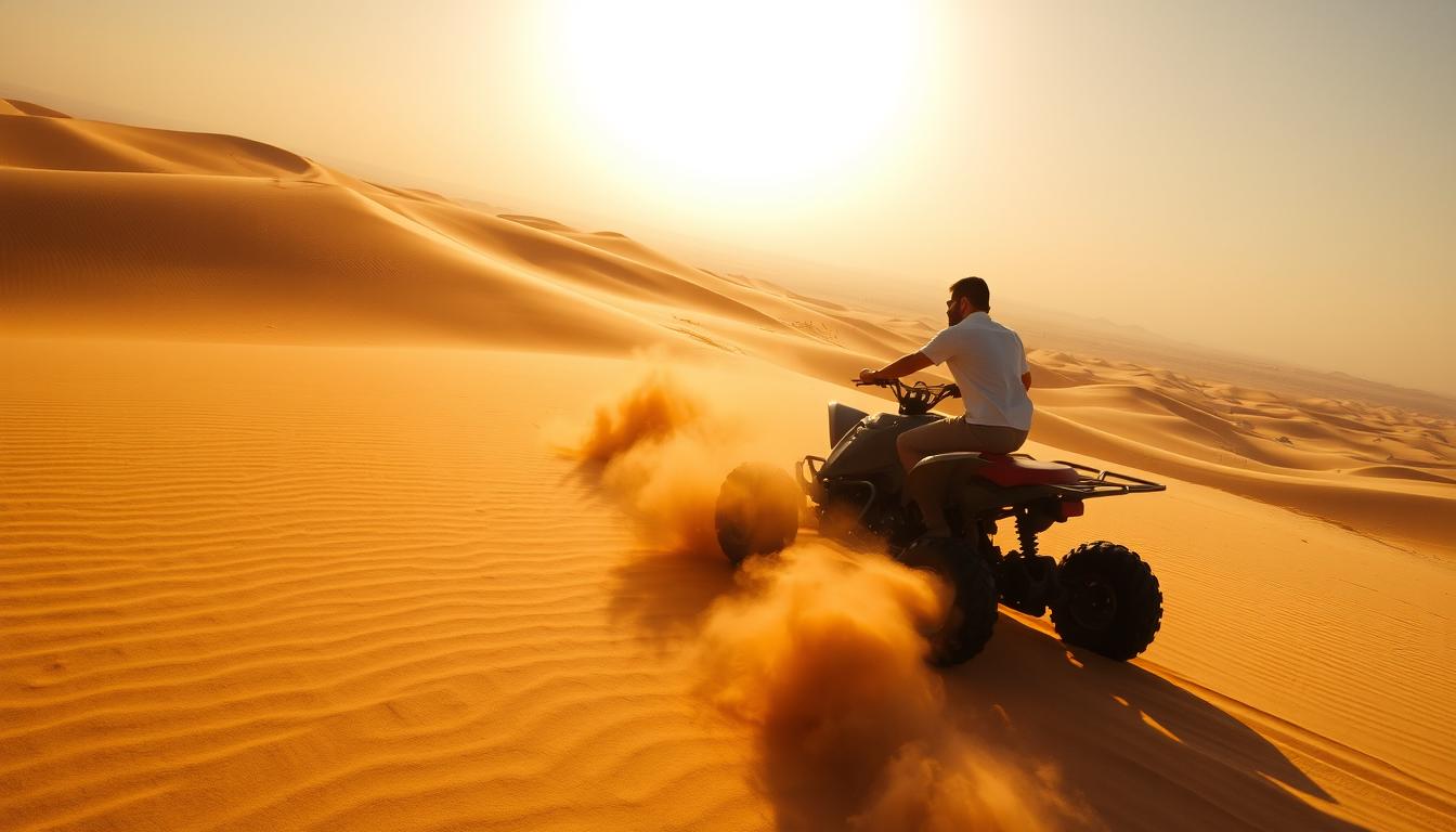 quad biking dubai desert